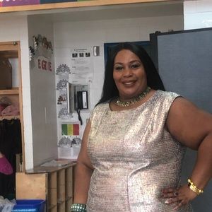 Plus Size Tahari Metallic Gold Dress